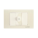 Placa Lucek colors dimmer hueso - La nueva eléctrica