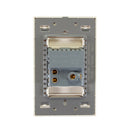 Placa Lucek crystal contacto y 2 USB dorado/marfil - La nueva eléctrica