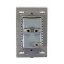 Placa Lucek Crystal contacto dúplex crystal/blanco - La nueva eléctrica