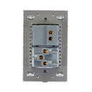 Placa Lucek crystal contacto y apagador crystal/blanco - La nueva eléctrica