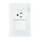 Placa Lucek colors apagador y contacto blanco - La nueva eléctrica