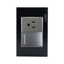 Placa Lucek colors apagador y contacto negro - La nueva eléctrica