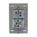 Placa Lucek crystal contacto y apagador escalera crystal/blanco - La nueva eléctrica