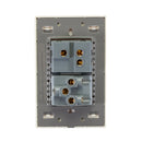Placa Lucek colors apagador escalera y 1 contacto hueso - La nueva eléctrica
