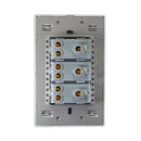 Placa Lucek 3 contactos de 1 módulo cristal espejo negro - La nueva eléctrica
