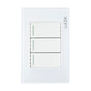 Placa Lucek Colors c/3 apagadores escalera blanco - La nueva eléctrica