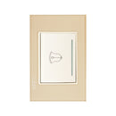 Placa Lucek crystal Botón timbre dorado/marfil