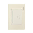 Placa Lucek Colors botón timbre hueso - La nueva eléctrica