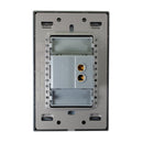 Placa Lucek Metal botón timbre plata - La nueva eléctrica