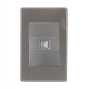 Placa Lucek Metálica plateado jack RJ45 - La nueva eléctrica