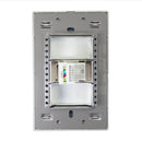 Placa Lucek Metálica plateado jack RJ45 - La nueva eléctrica
