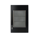 Placa Lucek Colors ciega negro - La nueva eléctrica