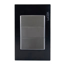 Placa Lucek Colors ciega negro - La nueva eléctrica