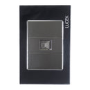 Placa Lucek conexión a módem/internet cristal espejo negro - La nueva eléctrica