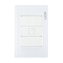 Placa Lucek Colors jack RJ45 blanco - La nueva eléctrica