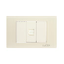 Placa Lucek Colors jack RJ45 hueso - La nueva eléctrica