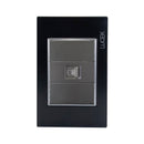 Placa Lucek Colors jack RJ45 negro - La nueva eléctrica