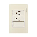 Placa Lucek Colors apagadores escalera y 2 contactos hueso - La nueva eléctrica