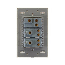 Placa Lucek Colors apagadores escalera y 2 contactos hueso - La nueva eléctrica