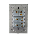 Placa Lucek Colors apagadores escalera y 2 contactos negro - La nueva eléctrica
