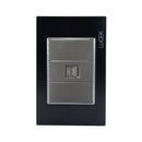 Placa Lucek Colors toma telefónica negro - La nueva eléctrica