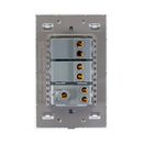 Placa Lucek Colors c/2 apagadores sencillos y 1 contacto blanco - La nueva eléctrica