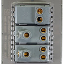 Placa Lucek Metálica 1 apagador 2 contactos plata - La nueva eléctrica