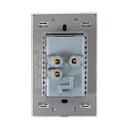 Placa Lucek 2 contactos y 2 entradas de USB cristal espejo negro - La nueva eléctrica