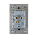 Placa Lucek Colors c/2 contactos y 2 entradas USB negro - La nueva eléctrica