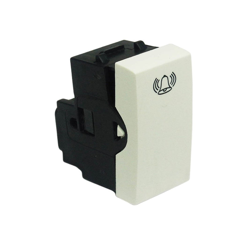 Botón Leviton cien p/timbre c/simb.bco.