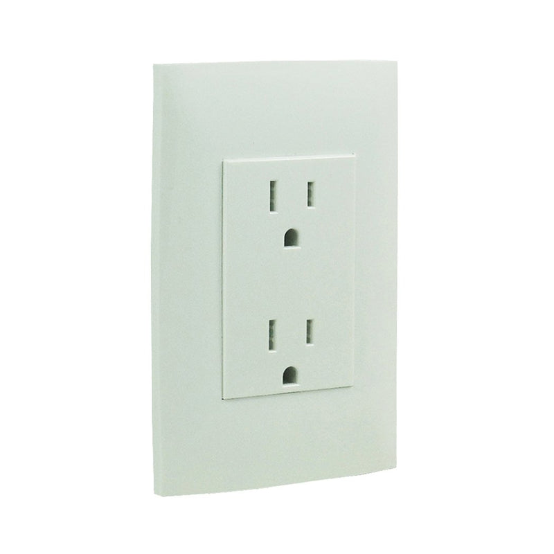 Placa Leviton cien c/cont. duplex blanco