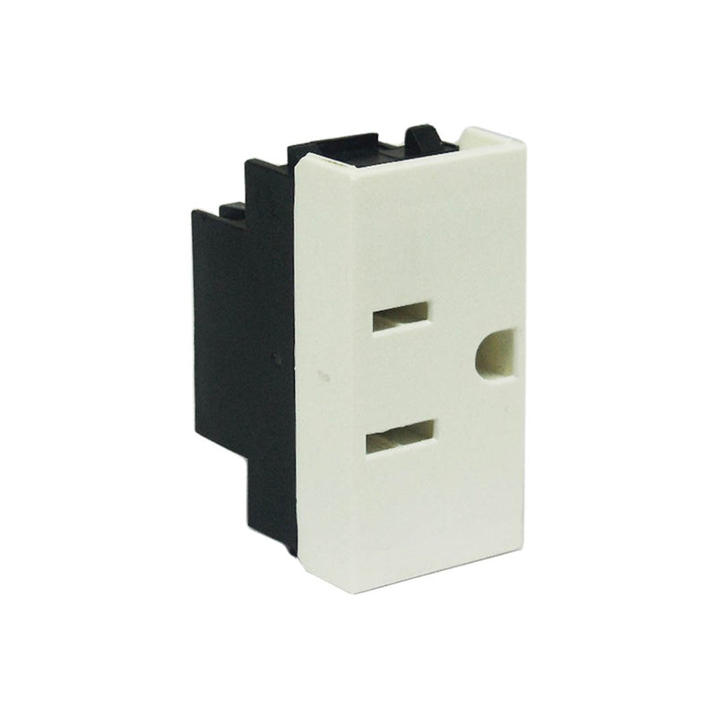 Contacto Leviton cien aterrizado blanco