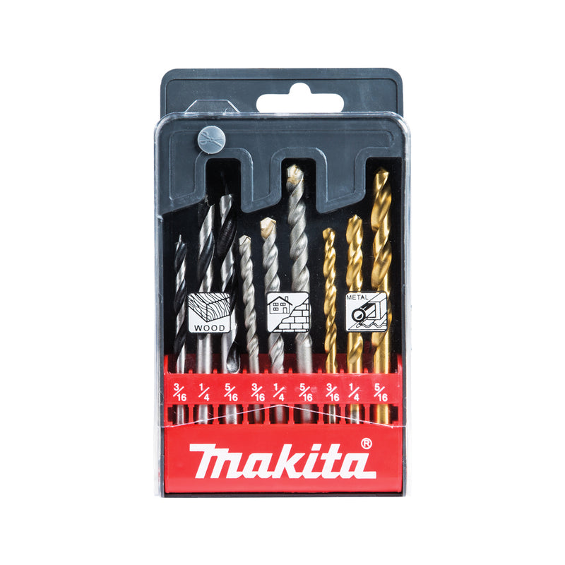 Juego de brocas Makita 9 pzas d16449