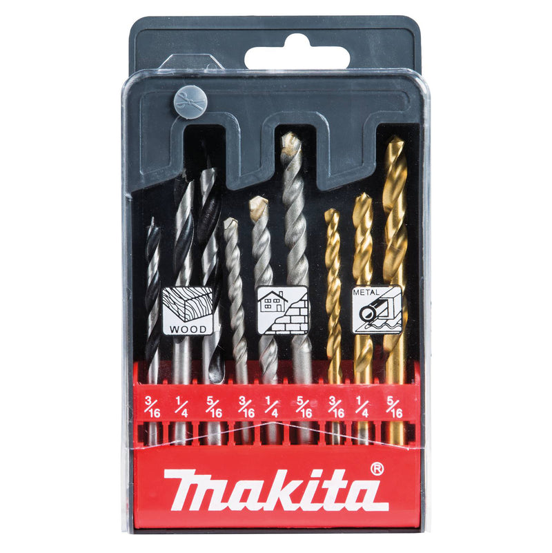 Juego de brocas Makita 9 pzas d16449