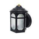 Farol Eco casita pared negro - La nueva eléctrica