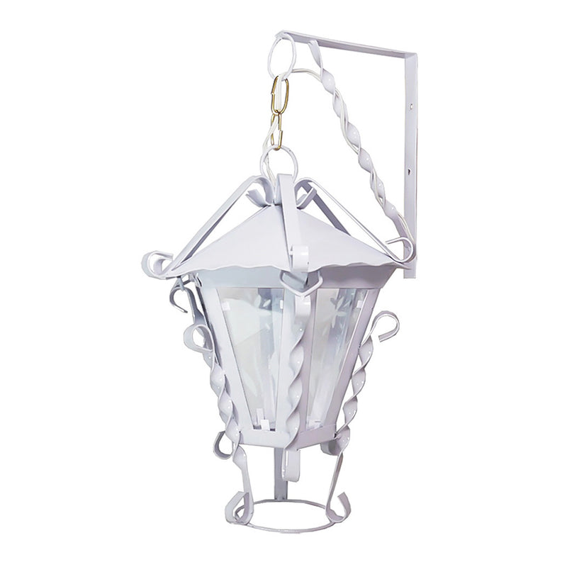 Farol eco rustico chico blanco