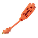 Extensión económica corta uso rudo 10 cms. naranja - La nueva eléctrica