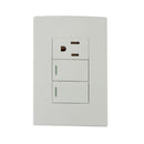 Placa Solaris lisa 2 apagadores escalera 1 contacto - La nueva eléctrica