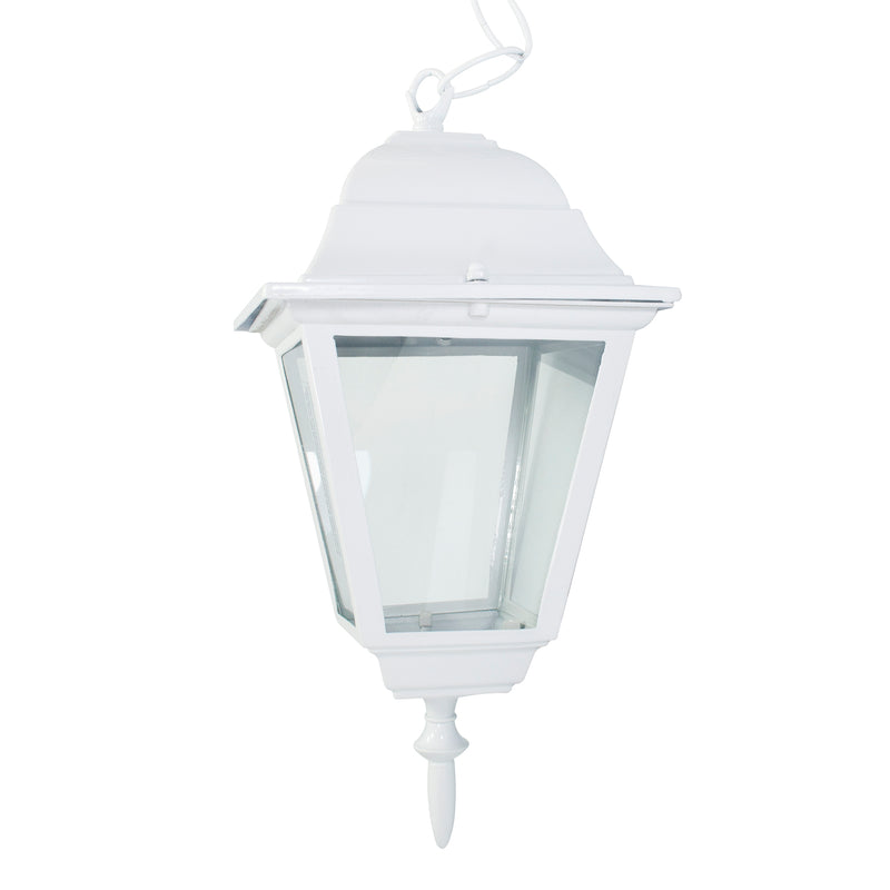 Farol Kley colgante rustico blanco