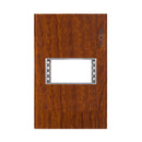 Placa Lucek Colors metálica 1 ventana madera nogal - La nueva eléctrica