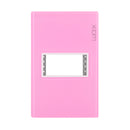 Placa Lucek Colors metálica 1 ventana rosa - La nueva eléctrica