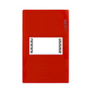 Placa Lucek Colors metálica 1 ventana rojo - La nueva eléctrica