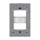 Placa Lucek Colors metálica 2 ventanas madera cerezo - La nueva eléctrica