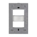 Placa Lucek Colors metálica 2 ventanas negro - La nueva eléctrica