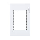 Placa Lucek Colors metálica 3 ventanas blanco - La nueva eléctrica