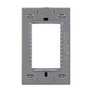 Placa Lucek Colors metálica 3 ventanas gris - La nueva eléctrica