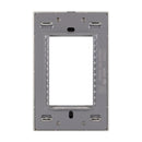 Placa Lucek Colors metálica 3 ventanas hueso - La nueva eléctrica