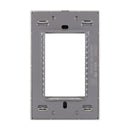 Placa Lucek Colors metálica 3 ventanas negro - La nueva eléctrica