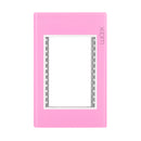 Placa Lucek Colors metálica 3 ventanas rosa - La nueva eléctrica