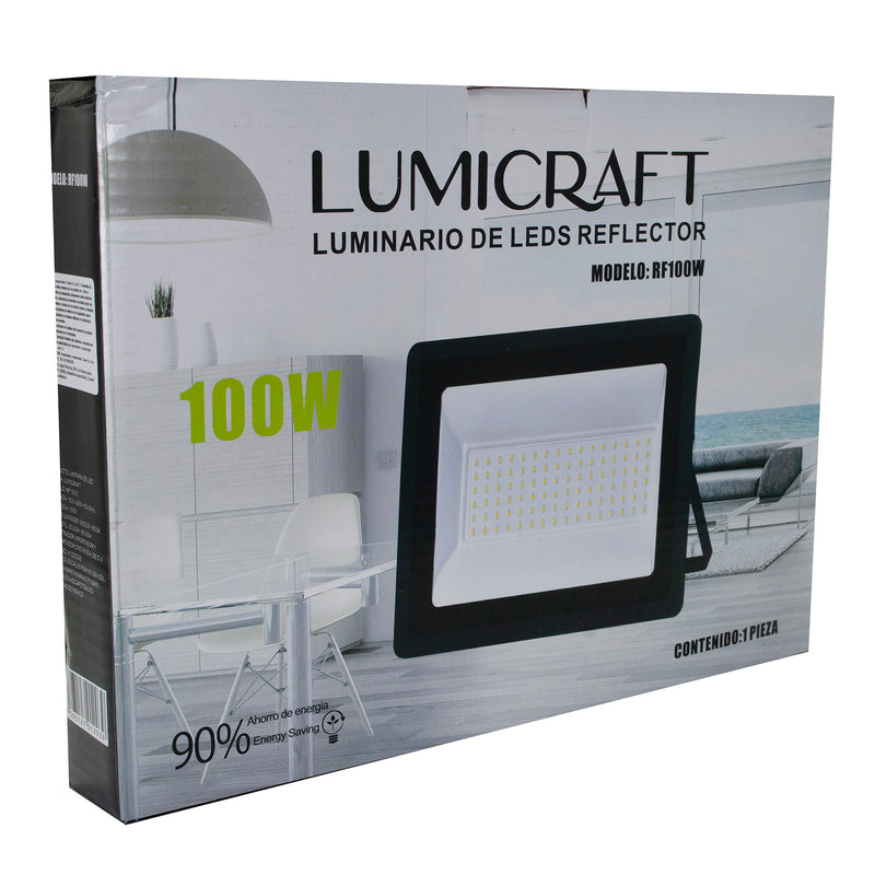 REFLECTOR LUMICRAF 100W MULTIVOLTAJE SLIM